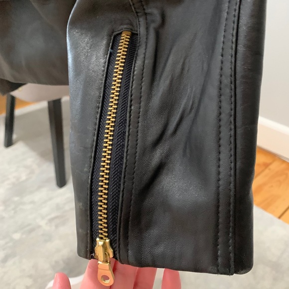 Grunge style 100% leather vintage jacket - Picture 13 of 15